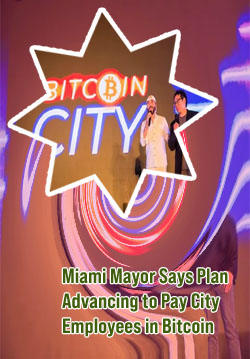 Is considering paying city in bitcoin